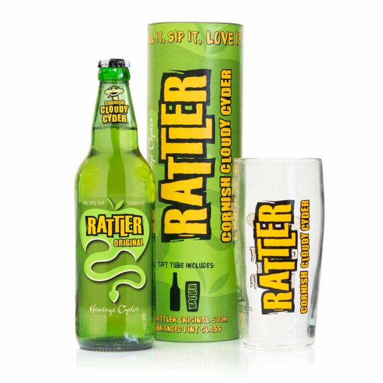 Rattler Pint Glass Healeys Cyder