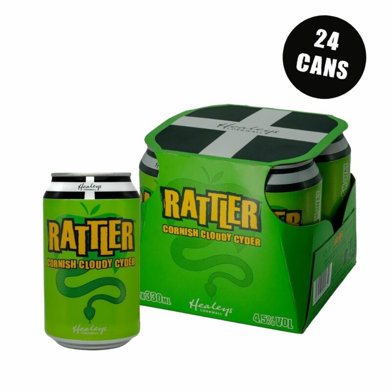 Rattler 4.5 Cornish Cider Cans 24 Pack Healeys Cyder