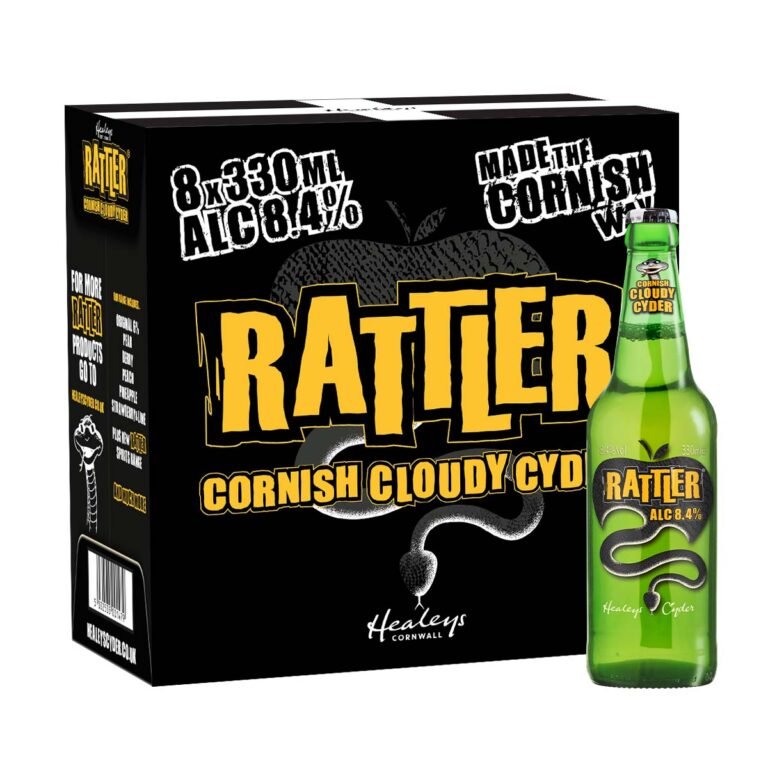 Rattler Zero 0 ABV Cider Low Alcohol Cider Healeys Cyder