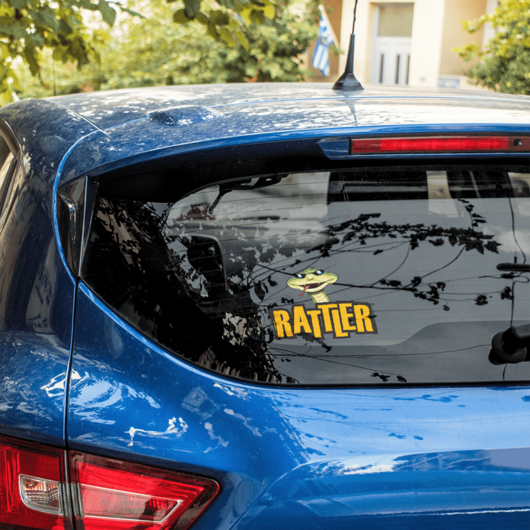 Rattler Car Window Sticker | Rattler Cyder | Healeys Cyder