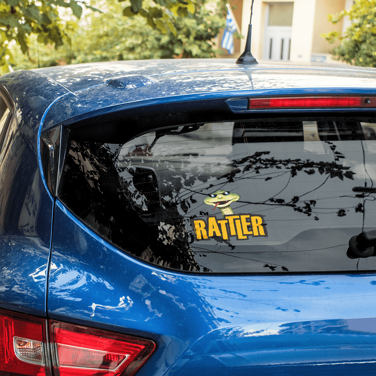 Rattler Car Window Sticker, Rattler Cyder