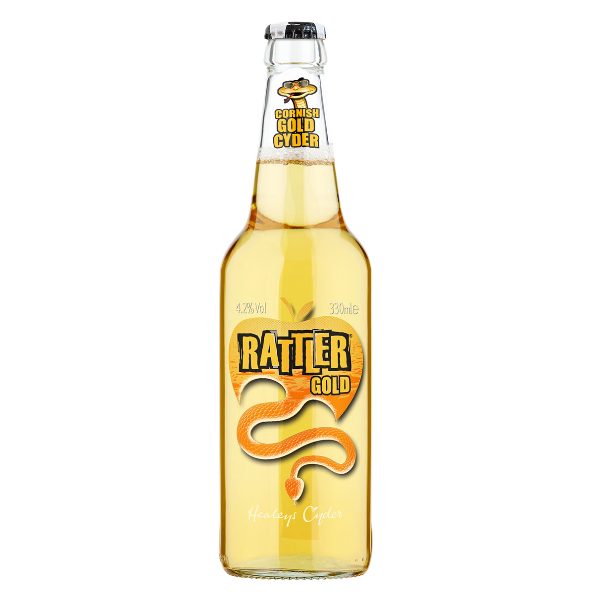Rattler Gold Cider 8 x 330ml Pack Healeys Cyder