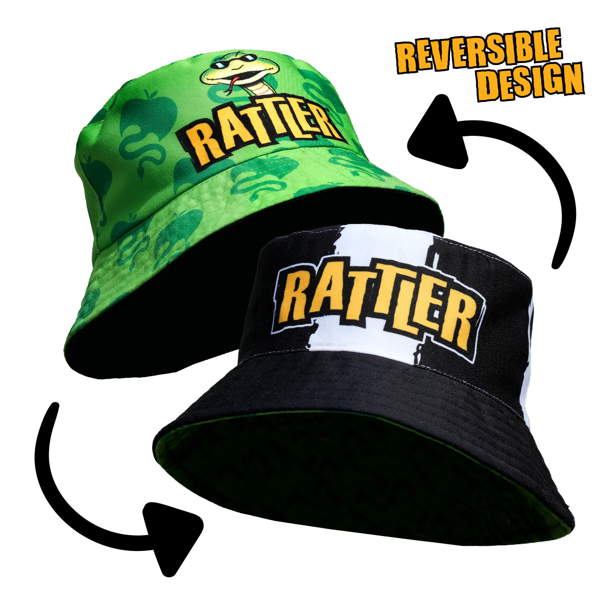 Reversible Rattler Bucket Hat Rattler Cyder Healeys Cyder