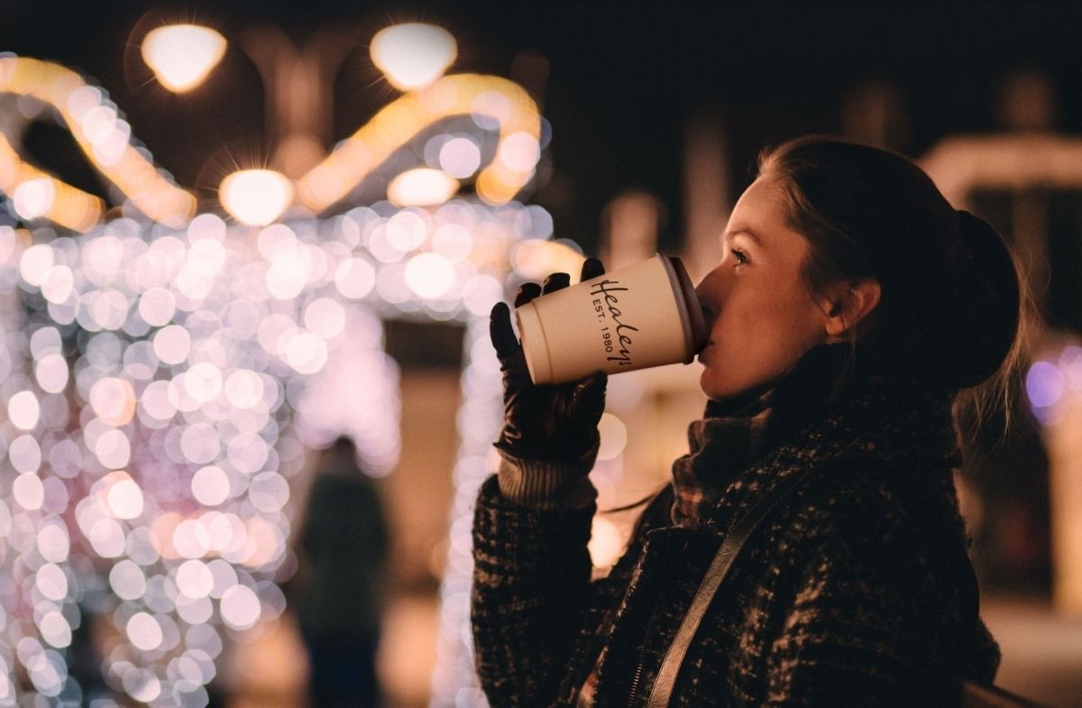 healeys at christmas with mug