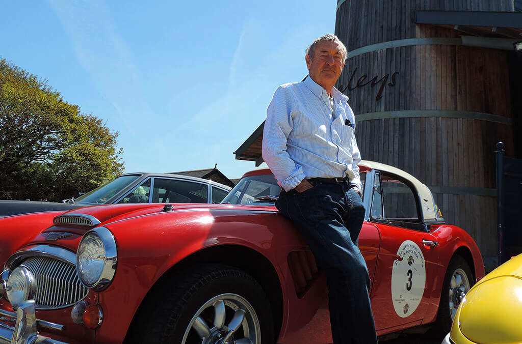 Nick Mason joins a fleet of classic cars at Cornish cyder farm